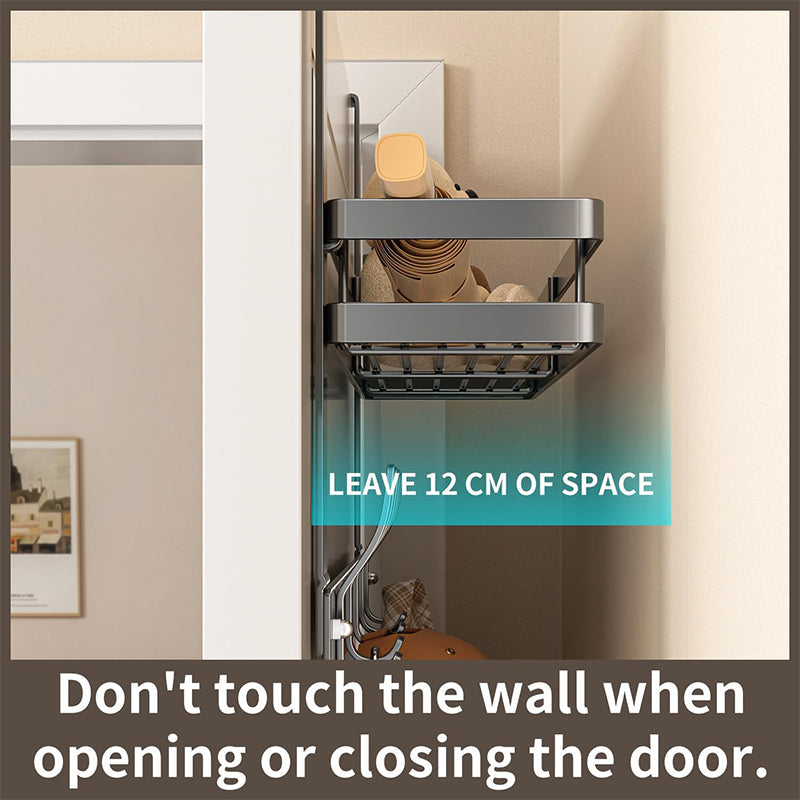 🏡 50 % RABATT NU! 🚪 Smart dörrhängare med förvaringskorg – skapa mer plats direkt på dörren, verktygsfri installation ✨