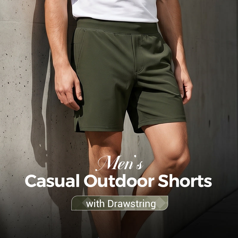 🩳 LIMITED-TIME 50% OFF! ✨ Men's Casual Outdoor Shorts – Drawstring, Quick-Dry, Comfortable 🍁