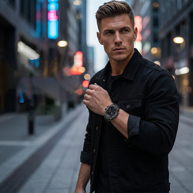 ⌚40% RABATT NU!💪 Herr Vattentät Sportklocka – Dual Display & Stöttålig – Outdoor Essential 💧