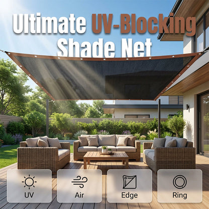 UV-blockerande HDPE-skuggnät med öglor