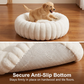 🐶 50% RABATT NU! 🛏️ Ultramjuk Rund Lugnande Husdjursbädd – Den Perfekta Sovplatsen för Hundar & Katter – Upphöjd Kant & Ortopediskt Stöd 🌙