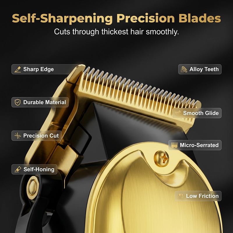 ✂️ 50% RABATT NU! ⚡ Professionellt Elektriskt Hårklippningsset för Män – Titaniumbladar & Smart LED – Perfekt för Hårklippning, Skägg & Styling – Sladdlöst & Lång Batteritid 💈