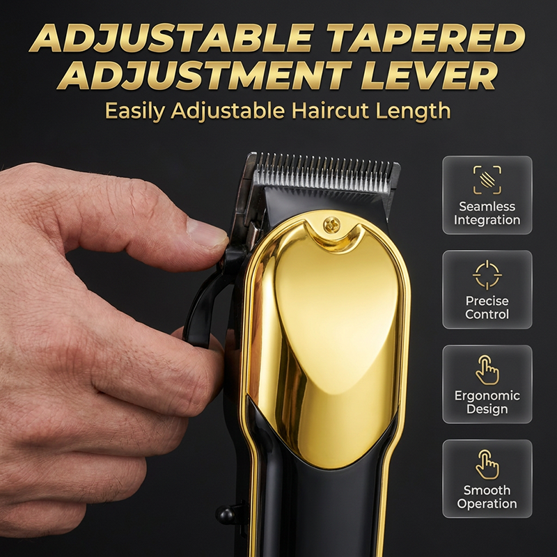 ✂️ 50% RABATT NU! ⚡ Professionellt Elektriskt Hårklippningsset för Män – Titaniumbladar & Smart LED – Perfekt för Hårklippning, Skägg & Styling – Sladdlöst & Lång Batteritid 💈