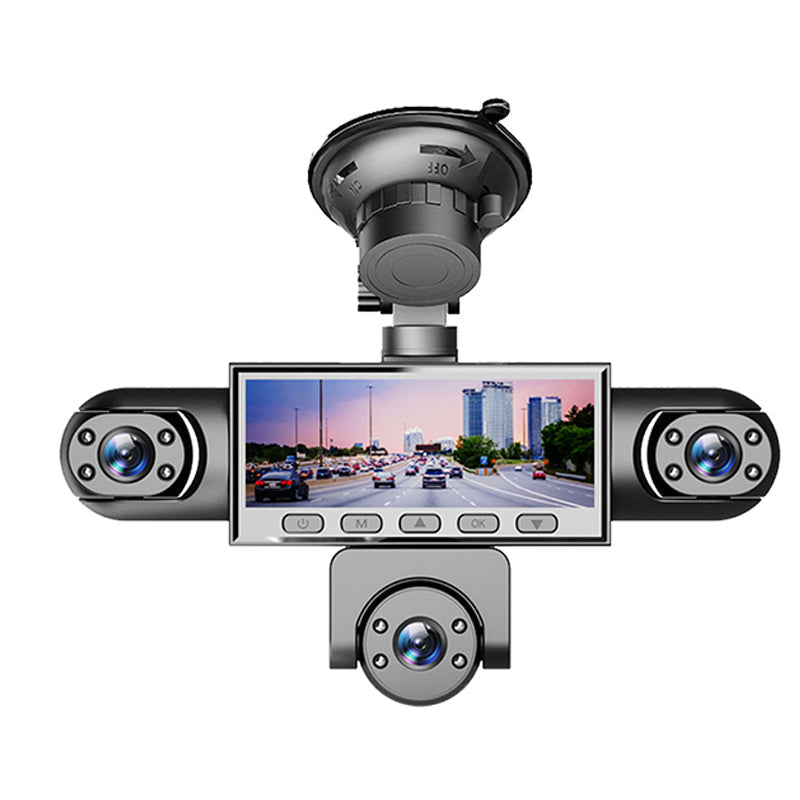 🚗 HD 1080P Flerlins Bilkamera med Nattseende – 4 eller 5 Linser, Tydlig Täckning Dag & Natt – Loop-inspelning, G-sensor & 24-timmars Parkeringsövervakning ✨