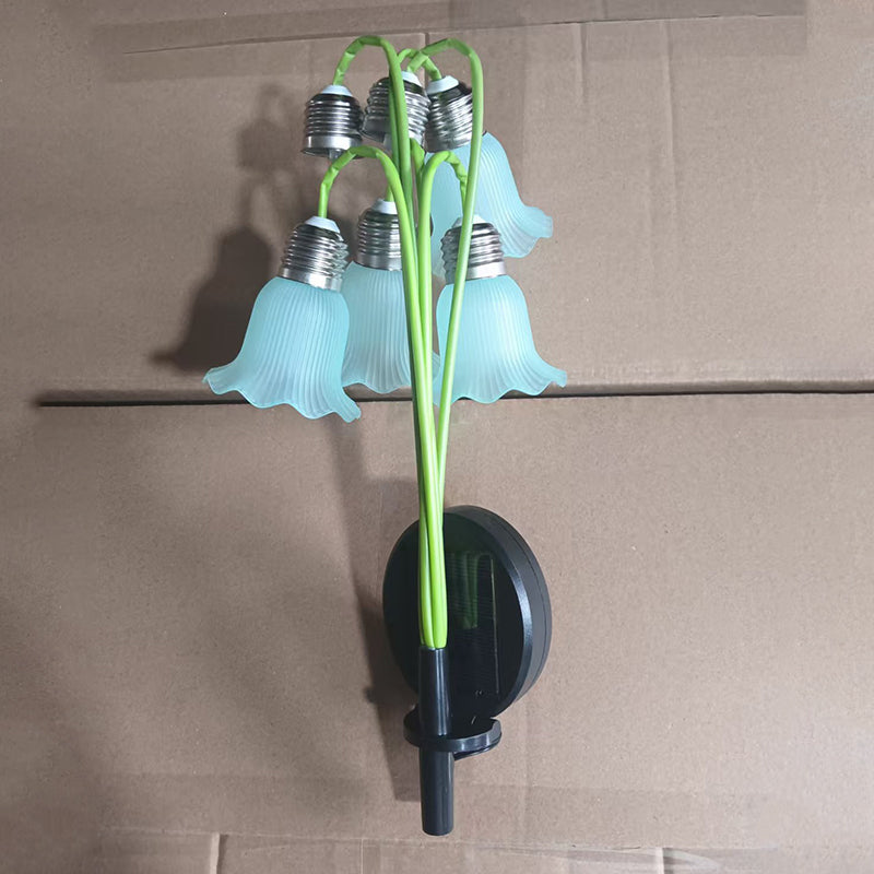 Solcellsdrivna blomsterlampor – trädgårdsdekorationer för utomhusbruk