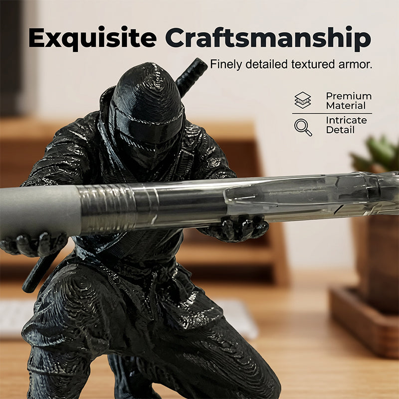 Kreativ pennställ i form av en ninjakrigare, 3D-printad