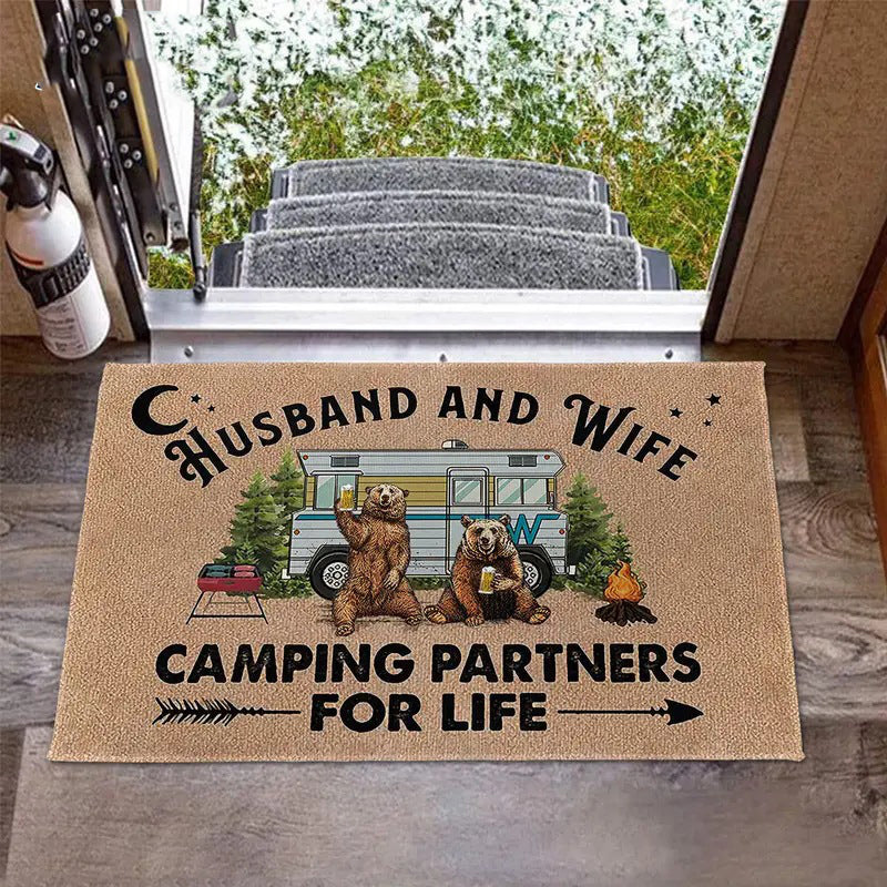 🎉 BEGRÄNSAD TID: 50 % RABATT! 😂 Rolig dörrmatta med text – humoristisk design, slitstarka fibrer och halkfri baksida för användning året runt 🚪