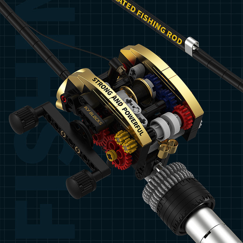 Byggsats med realistiska fiskespön