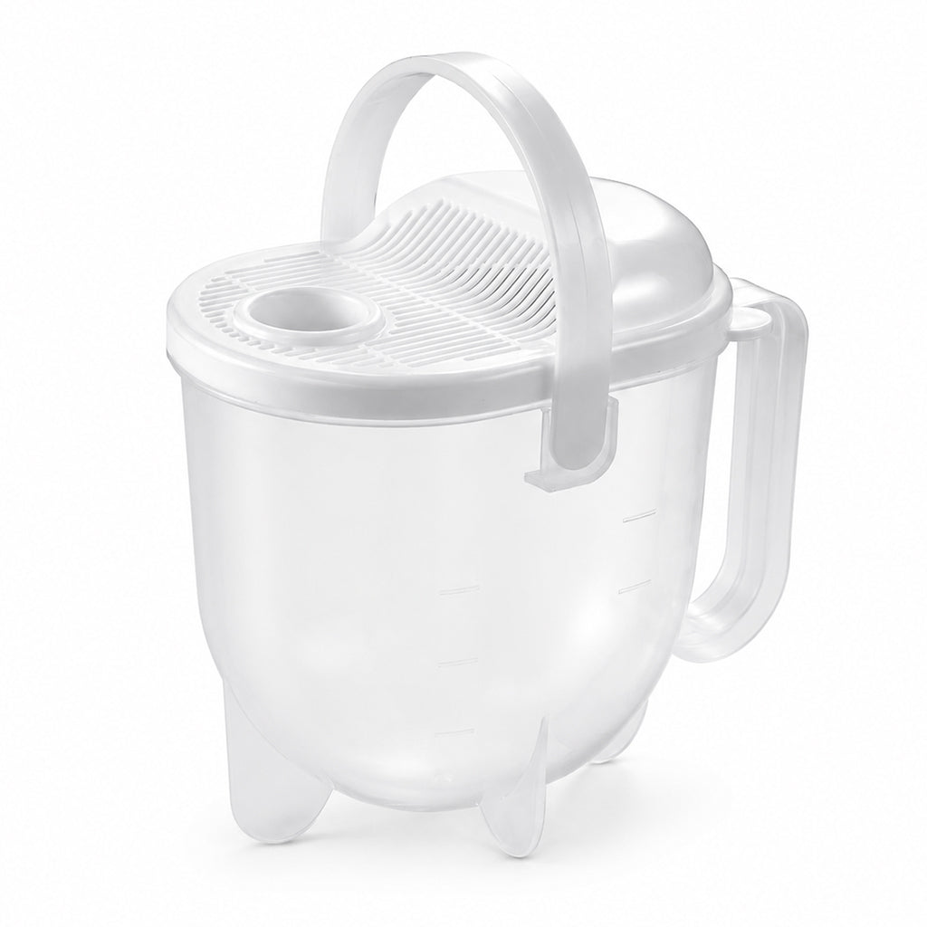 🍚 50% RABATT ✨ 2-i-1 rissköljare med sil – praktisk durkslag för ris, spannmål & småmat💧