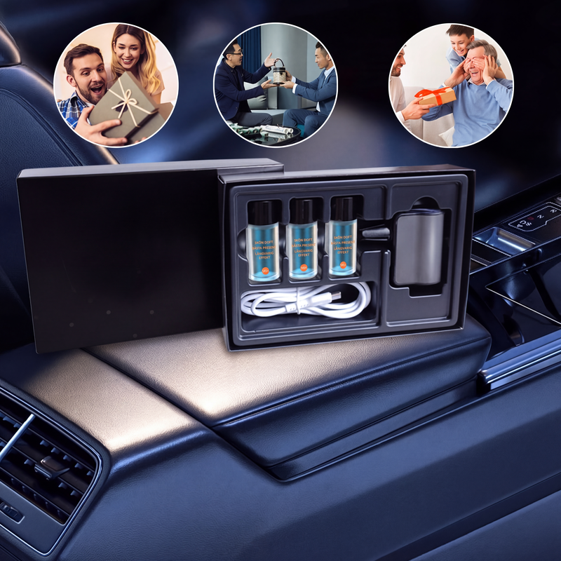 🚗💨 Smart luftfräschare för bilen – naturlig doft som varar i 45 dagar – sprider doften automatiskt och gör luften i bilen frisk