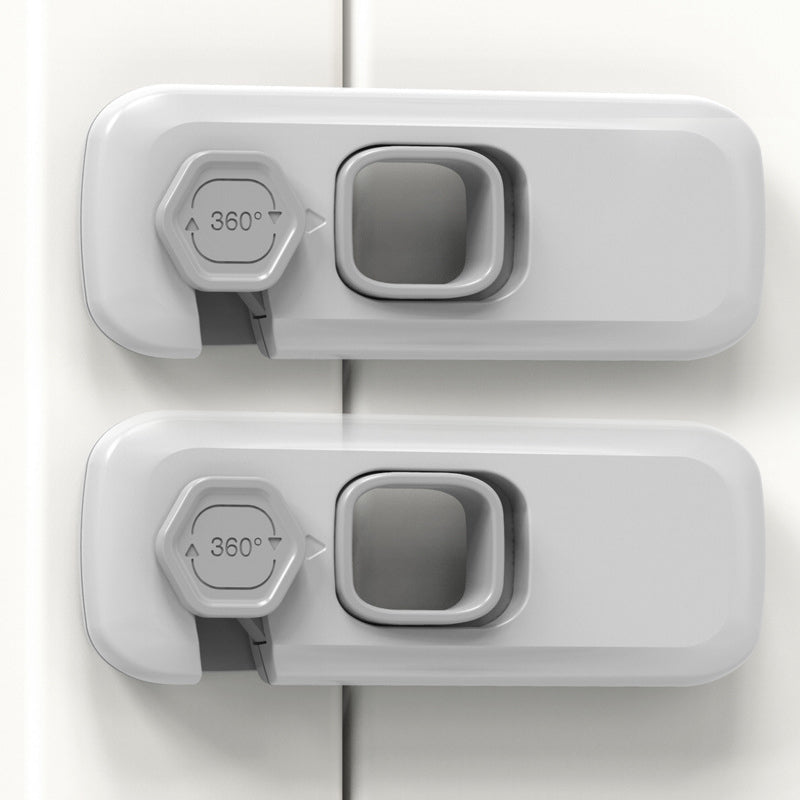 🔒 🎁Köp 1 få 1 gratis🔥🧒 Multifunktionella barnsäkra kylskåpslås – säkert, hållbart & lätt att använda – perfekt för kylskåp, skåp och lådor 🏠