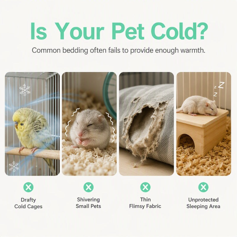🐦 50 % RABATT NU! 🏠 Varmt hängande husdjursbo – mjukt, mysigt & halvöppet – perfekt för små papegojor och gnagare 🧸