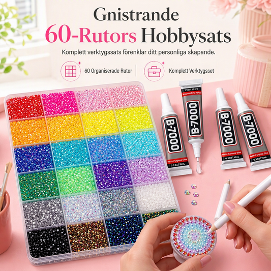 AB-färgade Jelly Flatback-hartspärlstenar-set med förvaringslåda, lim och verktyg för DIY-nagelkonst, kläder och dekoration av mobilfodral