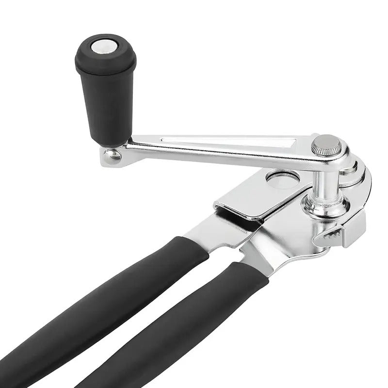 Ergonomisk manuell burköppnare med 360° vridbart handtag