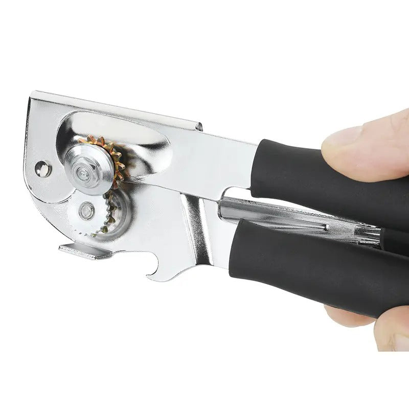 Ergonomisk manuell burköppnare med 360° vridbart handtag