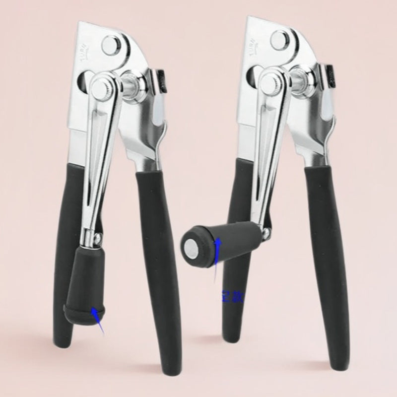 Ergonomisk manuell burköppnare med 360° vridbart handtag