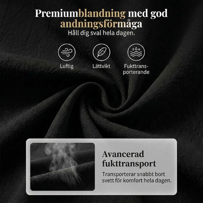 🔥50 % rabatt👖2026Nyhet❣️Bekväma capribyxor för dam med resår i midjan