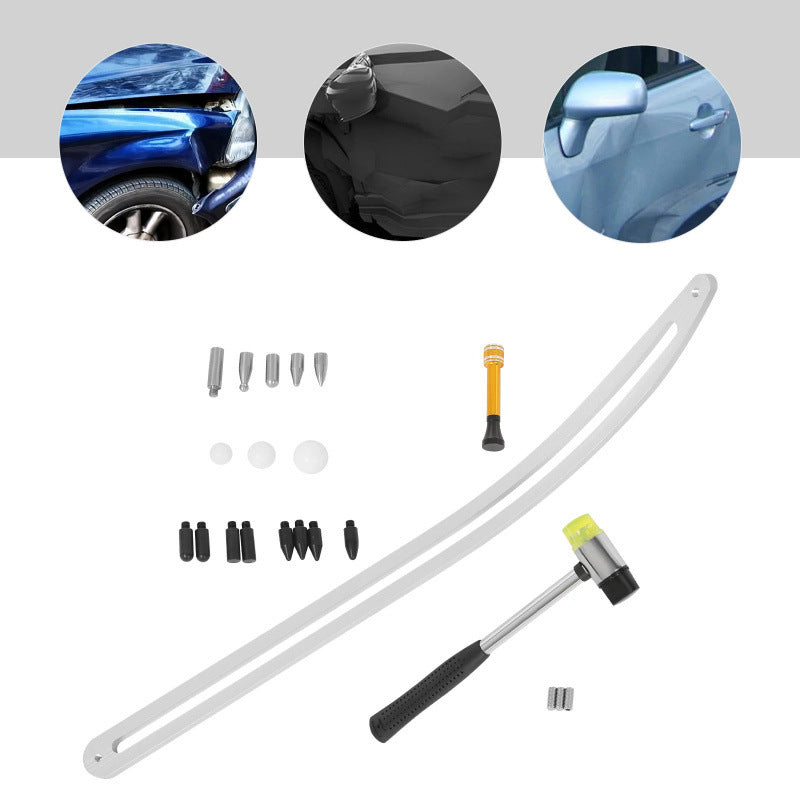 🔧 50 % RABATT NU! 🚗 Wheel arch dent repair kit – lackskyddad, stålsläde & flera huvuden – perfekt för lackskador på hjulhus 🛠️